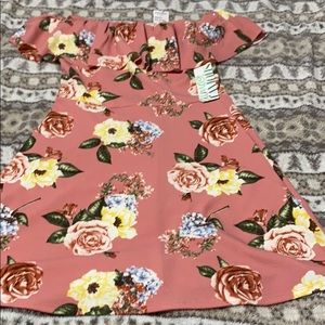 Off the shoulder floral dress